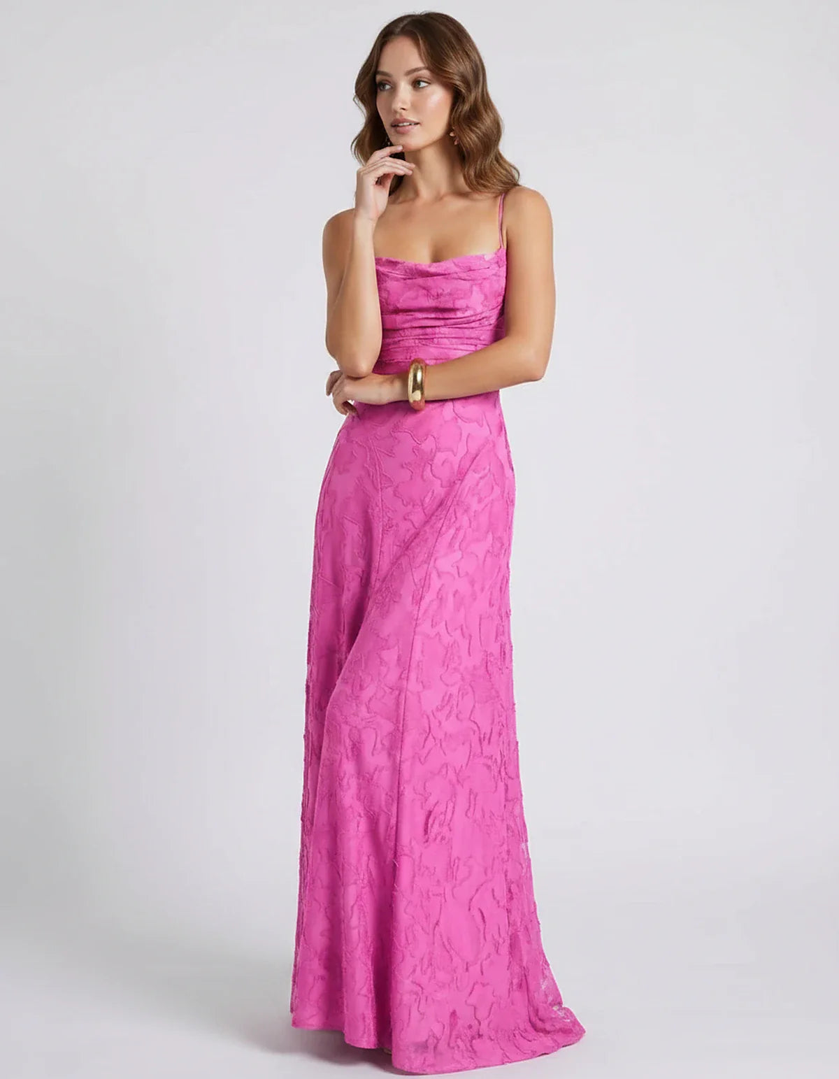 Burgundy,white,pink,black,red,olive,light Blue,yellow,lilack,ten,navy,green,brown,orange,turquoise,hot Pink Satin Mermaid V-N | SKU: CM-582741936420157-HOTPINK-L,CM-582741936420157-HOTPINK-M,CM-582741936420157-HOTPINK-S,CM-582741936420157-HOTPINK-XL,CM-582741936420157-HOTPINK-XS