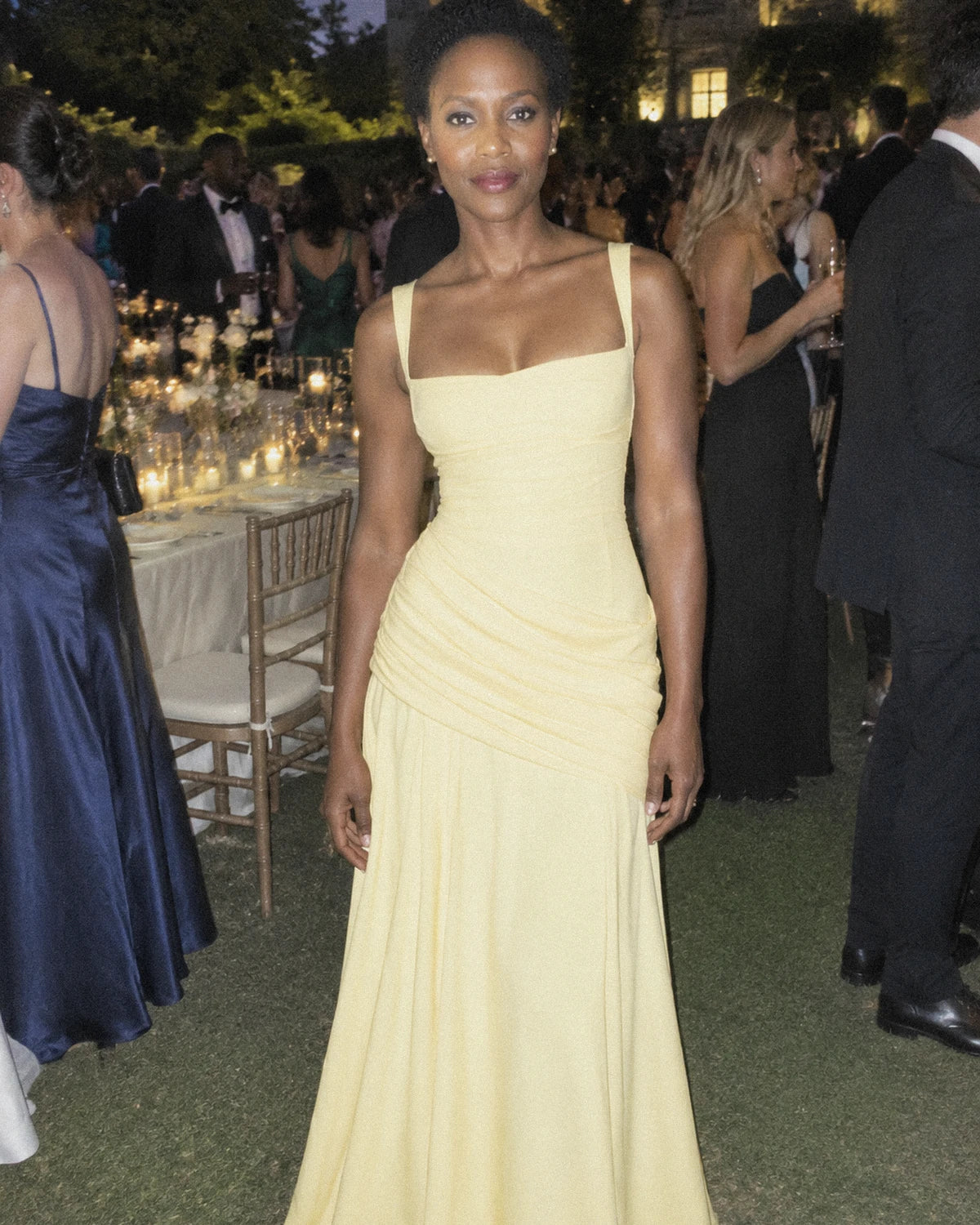 Faustelle Maxi Dresses — Yellow | SKU: RB-7a83f8-yellow-XS,RB-7a83f8-yellow-S,RB-7a83f8-yellow-M,RB-7a83f8-yellow-L,RB-7a83f8-yellow-XL
