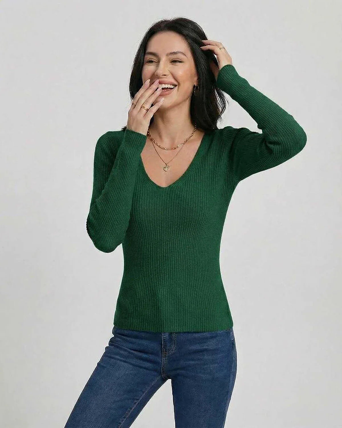 Green Pullover, front view | Ramblion | SKU: SP-41827-GREEN-L-2926,SP-41827-GREEN-M-8411,SP-41827-GREEN-S-4307,SP-41827-GREEN-XL-8351,SP-41827-GREEN-XS-5547