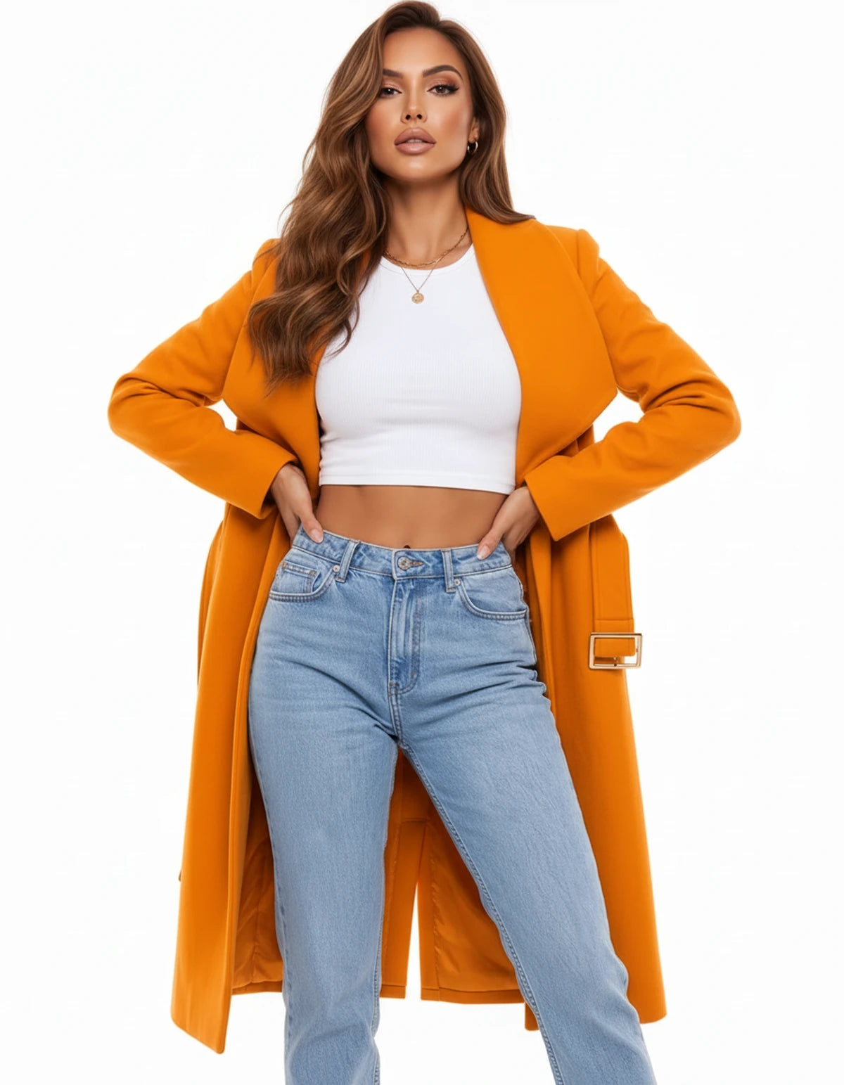 Ilvana Jackets — Orange | SKU: RB-1c2f06-orange-XS,RB-1c2f06-orange-S,RB-1c2f06-orange-M,RB-1c2f06-orange-L,RB-1c2f06-orange-XL,RB-1c2f06-orange-2XL