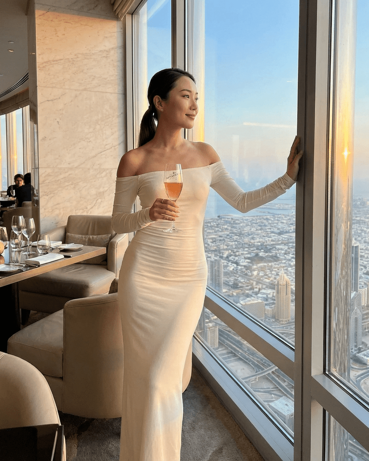 Ivory Bodycon Round Neck Sleeveless Maxi Dress | Prom & Evening Parties, lifestyle shot | Ramblion | SKU: IMD-68314-ivory-L-6603,IMD-68314-ivory-M-9322,IMD-68314-ivory-S-7160,IMD-68314-ivory-XL-5577,IMD-68314-ivory-XS-3971