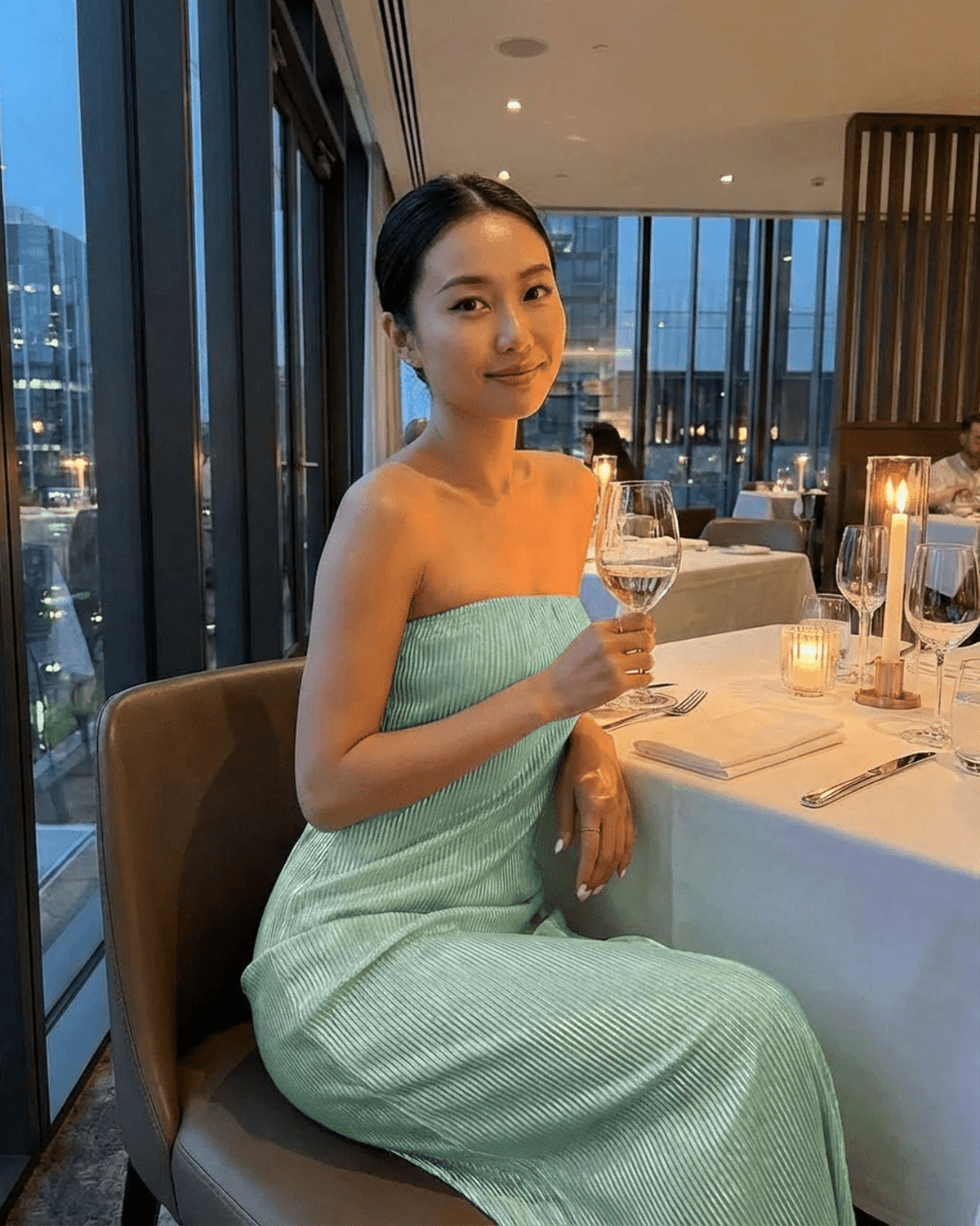 Mint Satin Bodycon Strapless Maxi Dress | Gala Nights & Everyday Wear, lifestyle shot | Ramblion | SKU: MMD-74219-mint-L-2450,MMD-74219-mint-M-1766,MMD-74219-mint-S-8849,MMD-74219-mint-XL-3335,MMD-74219-mint-XS-6982