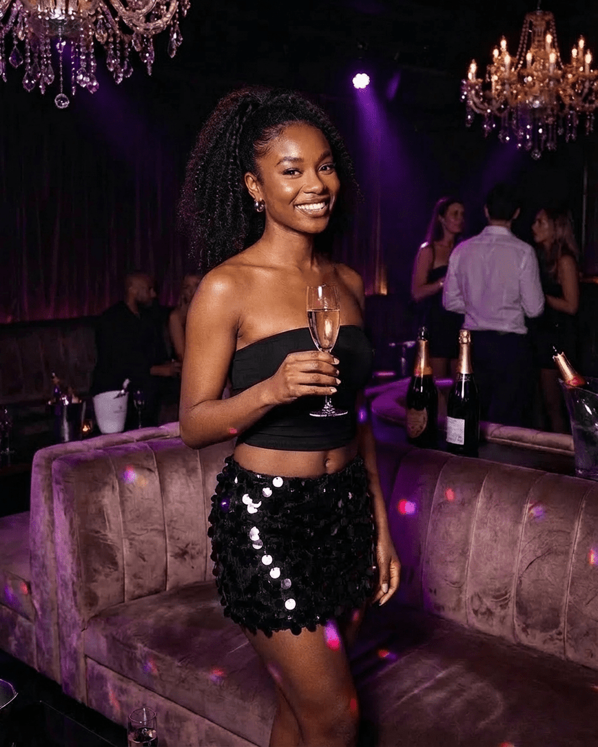 Black Mini Skirt, lifestyle shot | Ramblion | SKU: NMS-78436-black-L-5604,NMS-78436-black-M-8606,NMS-78436-black-S-2249,NMS-78436-black-XL-8398,NMS-78436-black-XS-5483