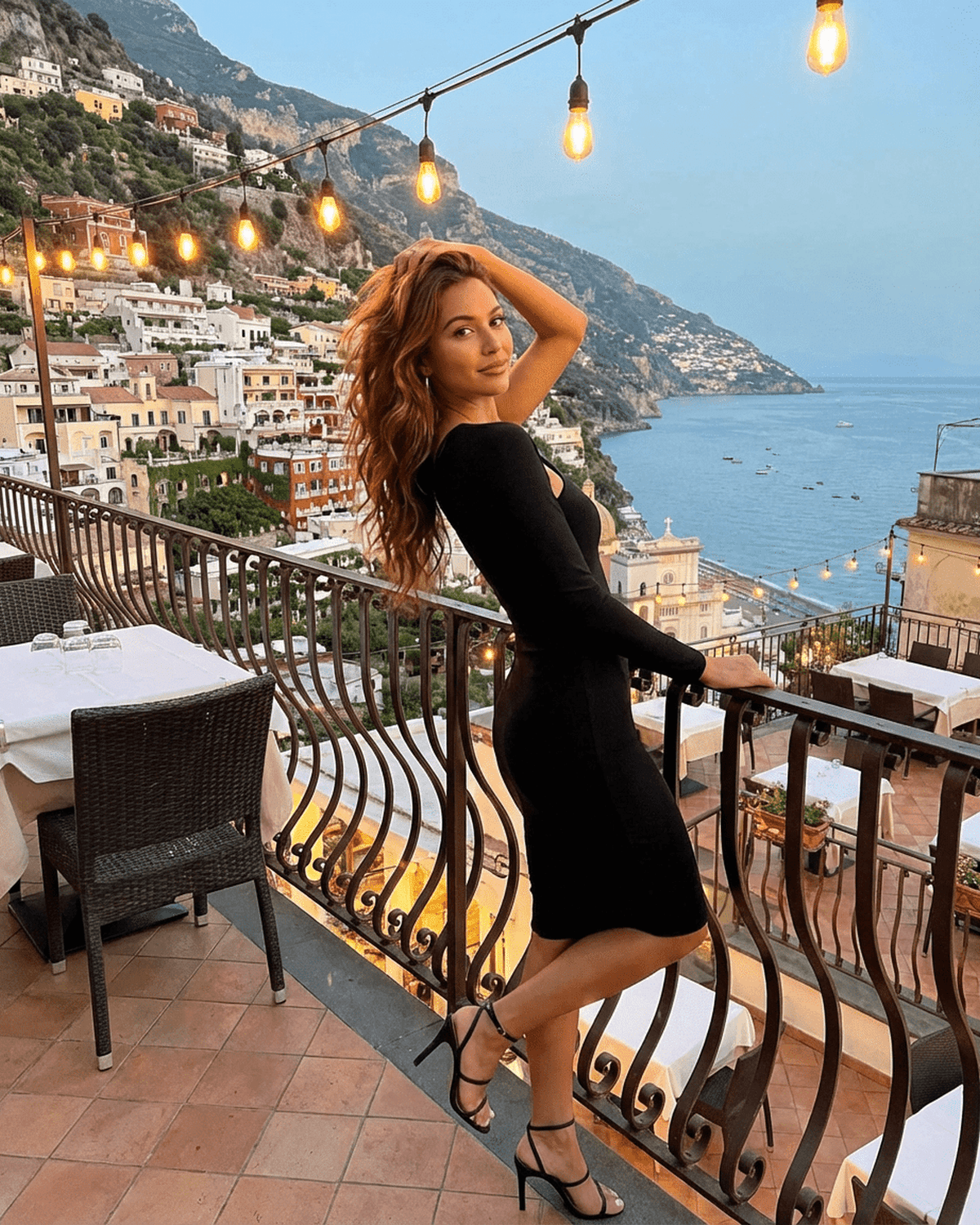 Black Bodycon Asymmetric Long Sleeve Midi Dress | Prom & Celebrations, side view | Ramblion | SKU: VMD-19345-black-L-1804,VMD-19345-black-M-6002,VMD-19345-black-S-6696,VMD-19345-black-XL-4006,VMD-19345-black-XS-2094