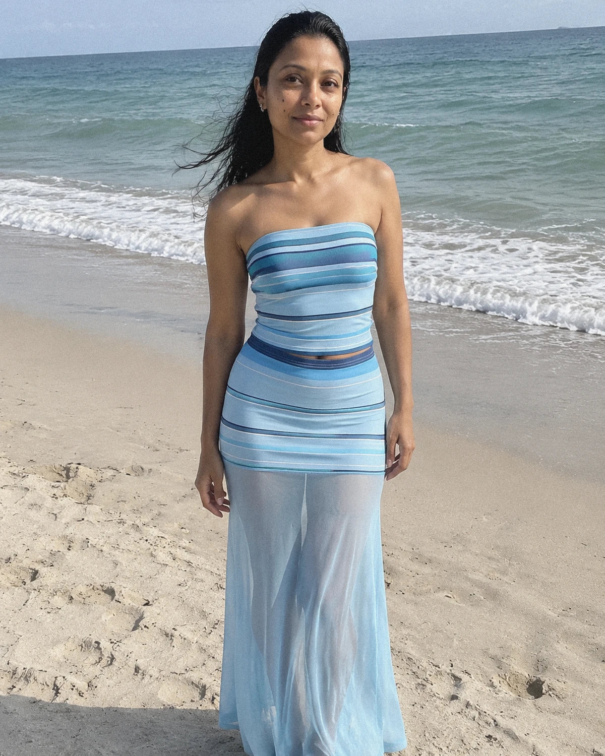 Maelenne Maxi Skirt — Blue | SKU: RB-63027b-blue-XS,RB-63027b-blue-S,RB-63027b-blue-M,RB-63027b-blue-L