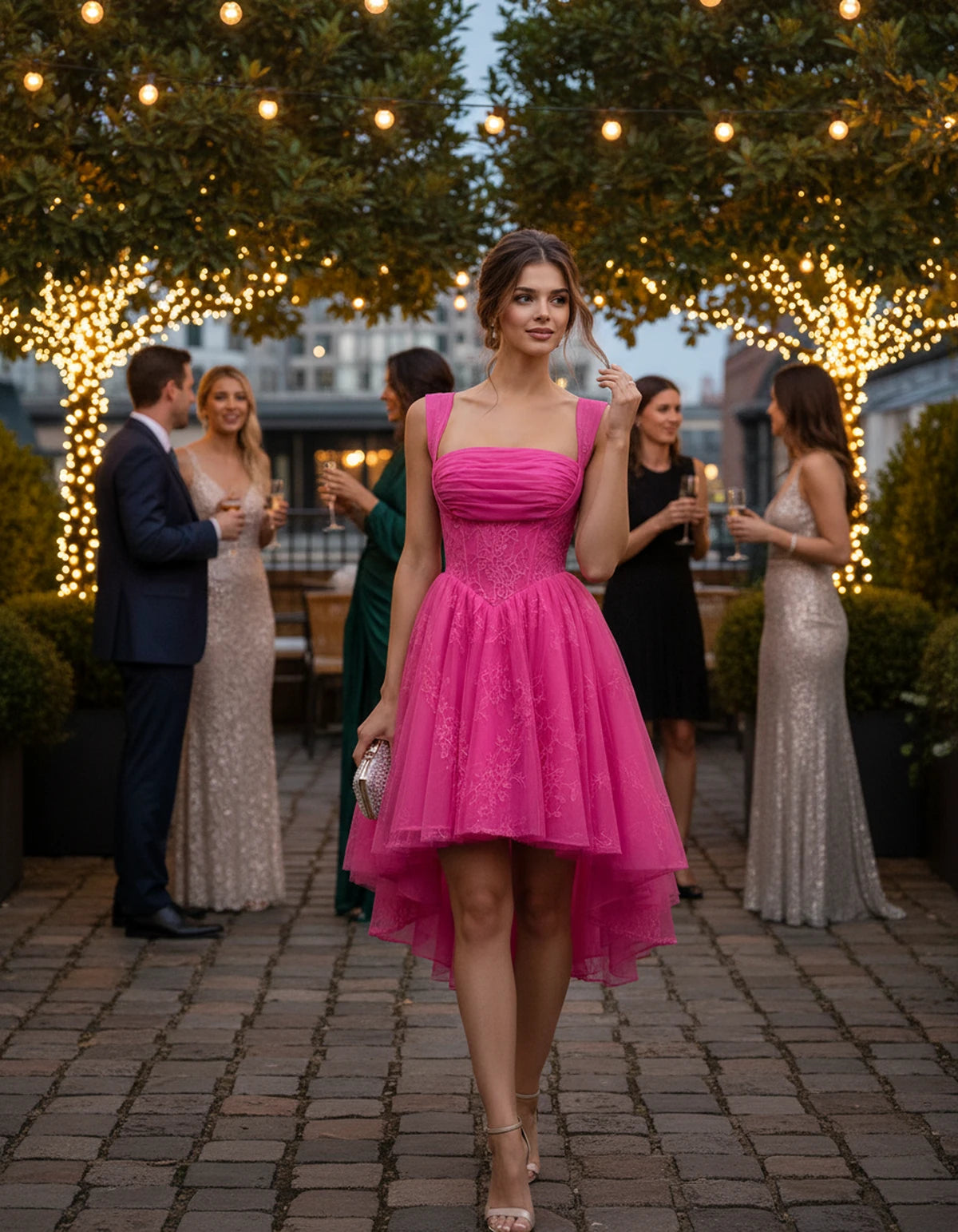 Novaline Midi Dresses — Hot Pink | SKU: RB-1a57ce-hotpink-2,RB-1a57ce-hotpink-4,RB-1a57ce-hotpink-6,RB-1a57ce-hotpink-8,RB-1a57ce-hotpink-10,RB-1a57ce-hotpink-12,RB-1a57ce-hotpink-14,RB-1a57ce-hotpink-16,RB-1a57ce-hotpink-16W,RB-1a57ce-hotpink-18W,RB-1a57ce-hotpink-20W,RB-1a57ce-hotpink-22W