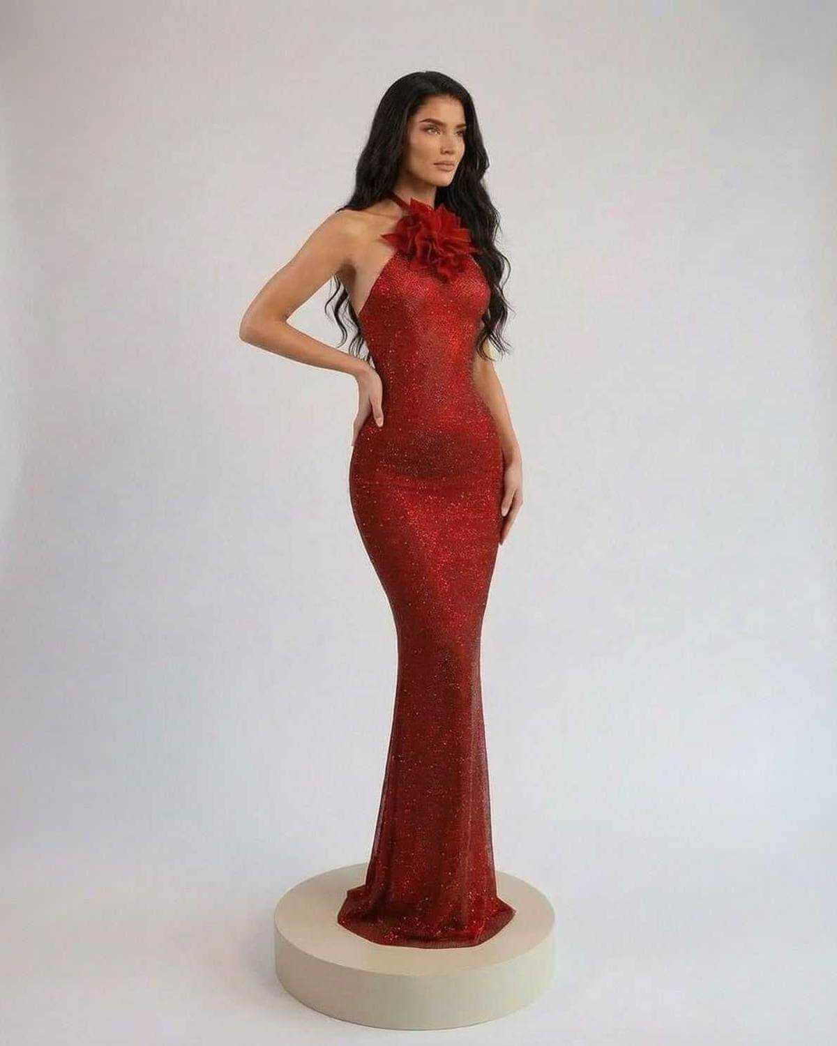 Red Linen Bodycon Halter Sleeveless Maxi Dress | Gala Nights & Party Nights, side view | Ramblion | SKU: SMD-50873-scarlet-L-1698,SMD-50873-scarlet-M-9384,SMD-50873-scarlet-S-6522,SMD-50873-scarlet-XL-4054,SMD-50873-scarlet-XS-6266