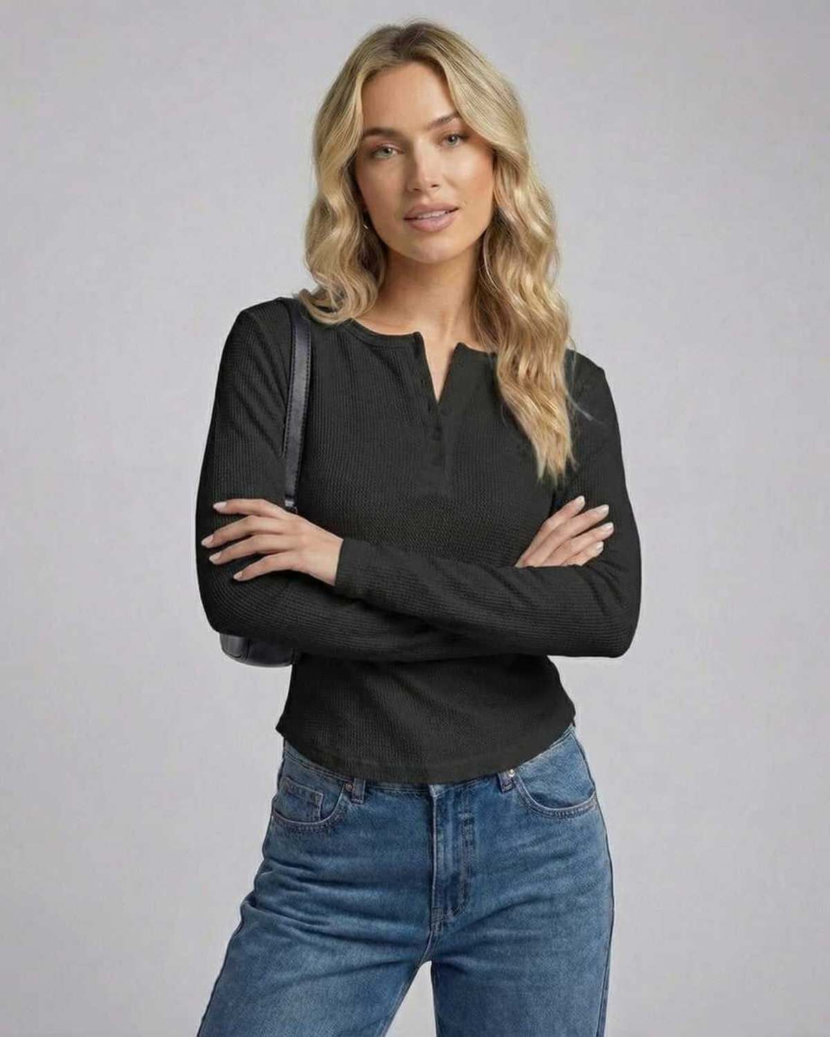 Black Cotton Top, front view | Ramblion | SKU: VESLS-528371946-black-L-5065,VESLS-528371946-black-M-4460,VESLS-528371946-black-S-4111,VESLS-528371946-black-XL-6434,VESLS-528371946-black-XS-4599