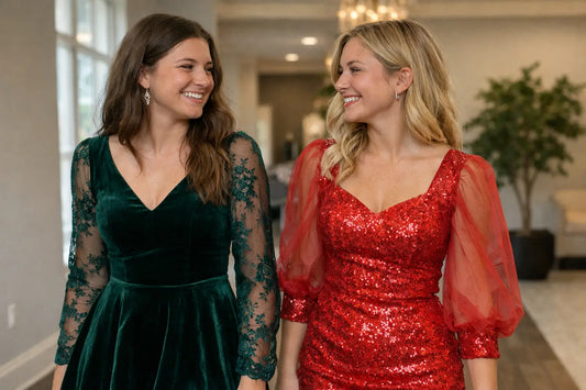 Homecoming Dresses With Sleeves That Stand Out