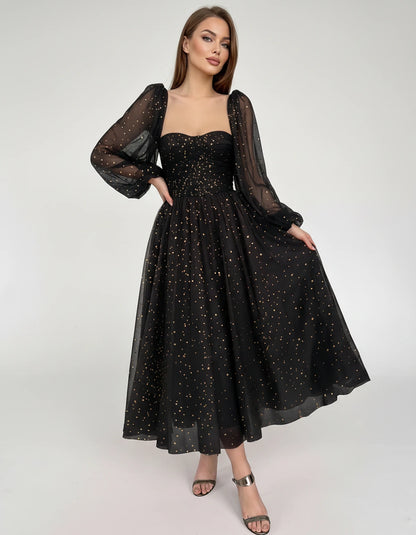 Adelaide Midi Dresses — 02-black Gold | SKU: RB-0d710f-02blacf2-2,RB-0d710f-02blacf2-4,RB-0d710f-02blacf2-6,RB-0d710f-02blacf2-8,RB-0d710f-02blacf2-10,RB-0d710f-02blacf2-12,RB-0d710f-02blacf2-14,RB-0d710f-02blacf2-16,RB-0d710f-02blacf2-16W,RB-0d710f-02blacf2-18W,RB-0d710f-02blacf2-20W,RB-0d710f-02blacf2-22W