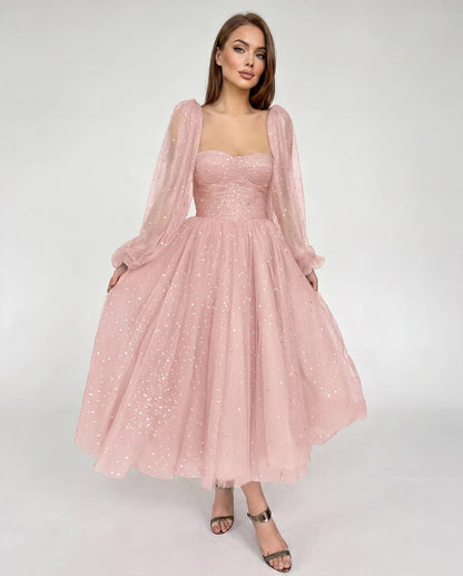 Adelaide Midi Dresses — 02-flesh Pink
