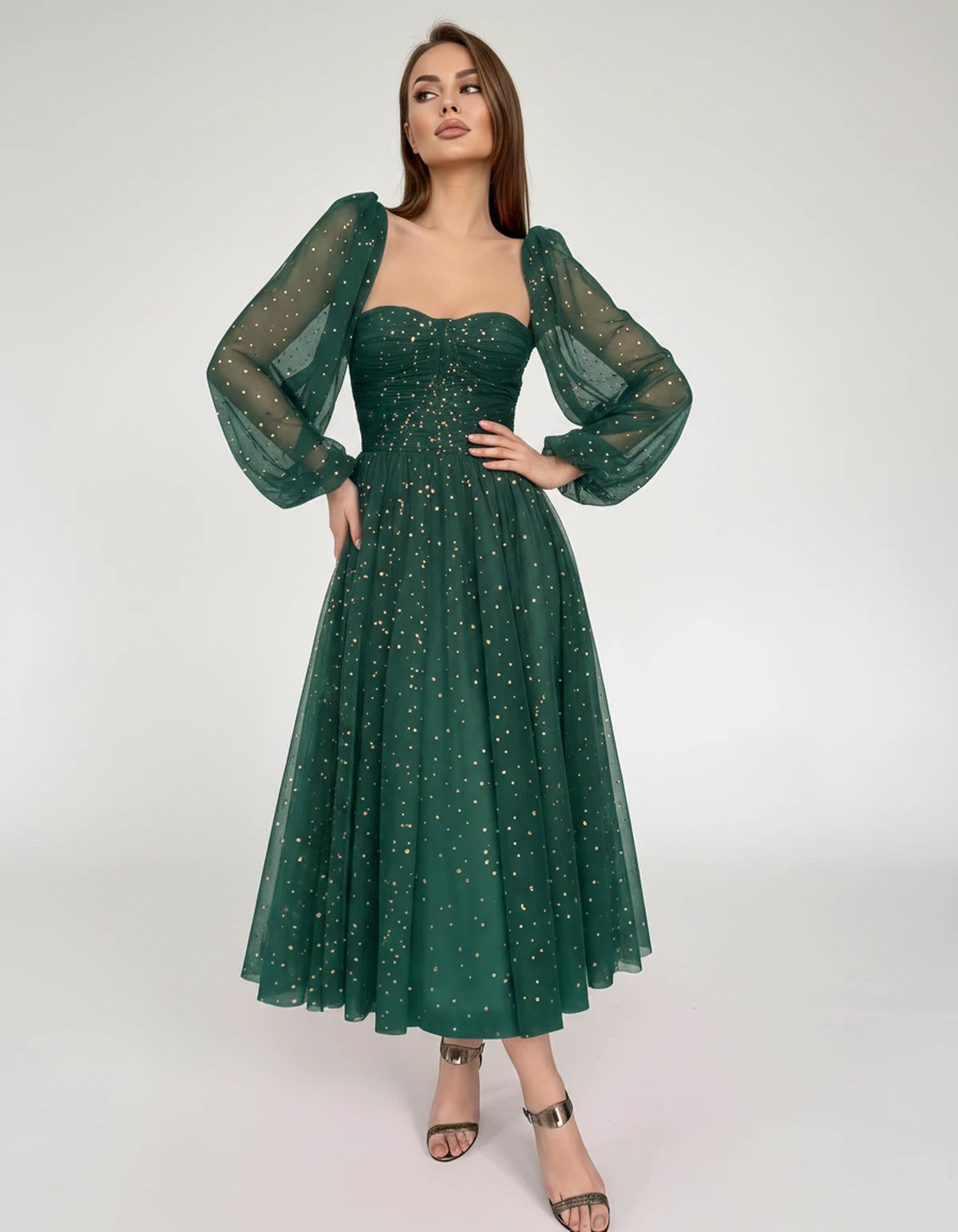 Adelaide Midi Dresses — 02-hunter Green | SKU: RB-0d710f-02hunte6-2,RB-0d710f-02hunte6-4,RB-0d710f-02hunte6-6,RB-0d710f-02hunte6-8,RB-0d710f-02hunte6-10,RB-0d710f-02hunte6-12,RB-0d710f-02hunte6-14,RB-0d710f-02hunte6-16,RB-0d710f-02hunte6-16W,RB-0d710f-02hunte6-18W,RB-0d710f-02hunte6-20W,RB-0d710f-02hunte6-22W