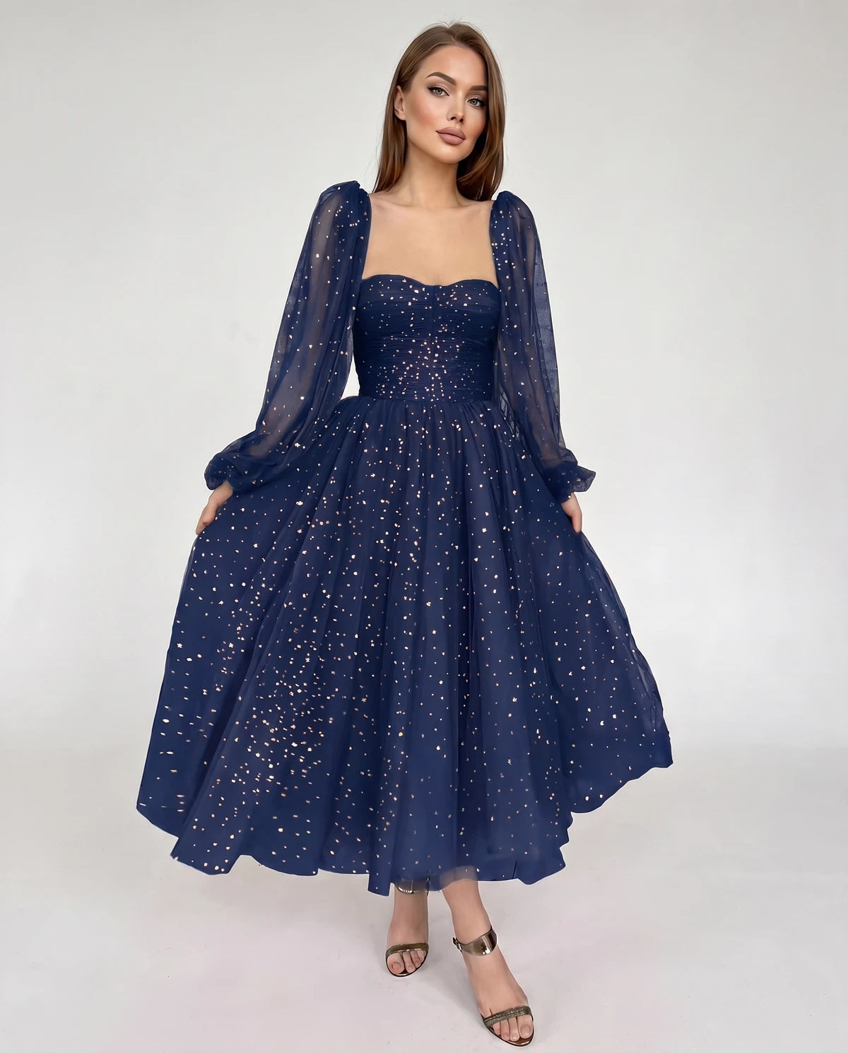Adelaide Midi Dresses — 02-navy Blue