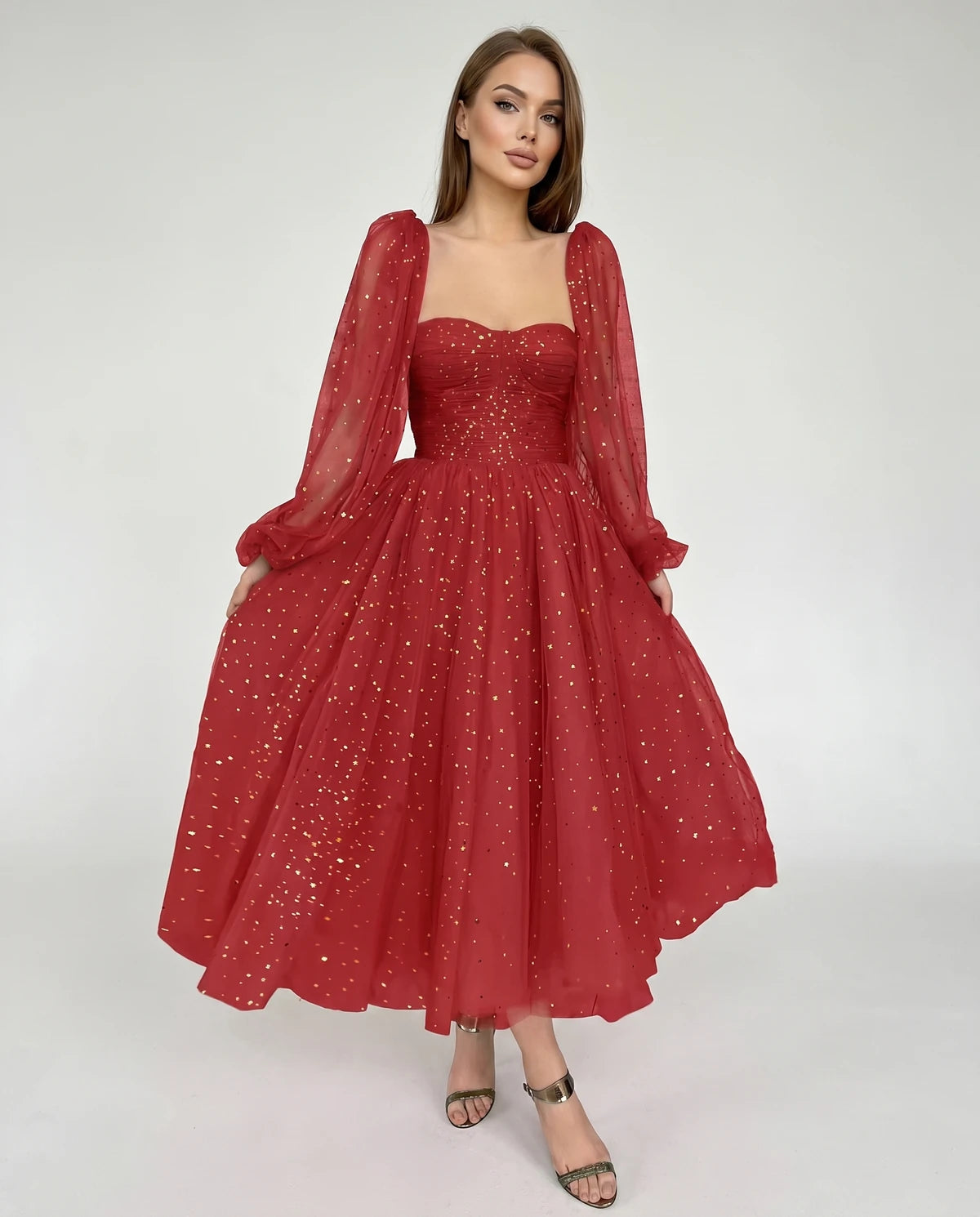 Adelaide Midi Dresses — 02-red