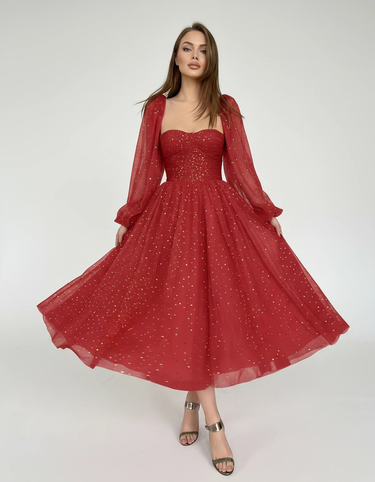 Adelaide Midi Dresses — 02-red | SKU: RB-0d710f-02red-2,RB-0d710f-02red-4,RB-0d710f-02red-6,RB-0d710f-02red-8,RB-0d710f-02red-10,RB-0d710f-02red-12,RB-0d710f-02red-14,RB-0d710f-02red-16,RB-0d710f-02red-16W,RB-0d710f-02red-18W,RB-0d710f-02red-20W,RB-0d710f-02red-22W