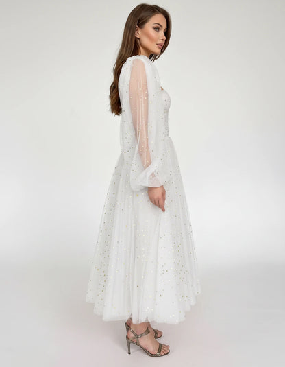 Adelaide Midi Dresses — 02-white | SKU: RB-0d710f-02white-2,RB-0d710f-02white-4,RB-0d710f-02white-6,RB-0d710f-02white-8,RB-0d710f-02white-10,RB-0d710f-02white-12,RB-0d710f-02white-14,RB-0d710f-02white-16,RB-0d710f-02white-16W,RB-0d710f-02white-18W,RB-0d710f-02white-20W,RB-0d710f-02white-22W