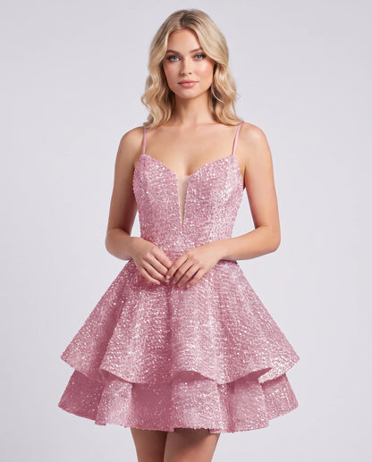 Adriana Mini Dresses — Pink