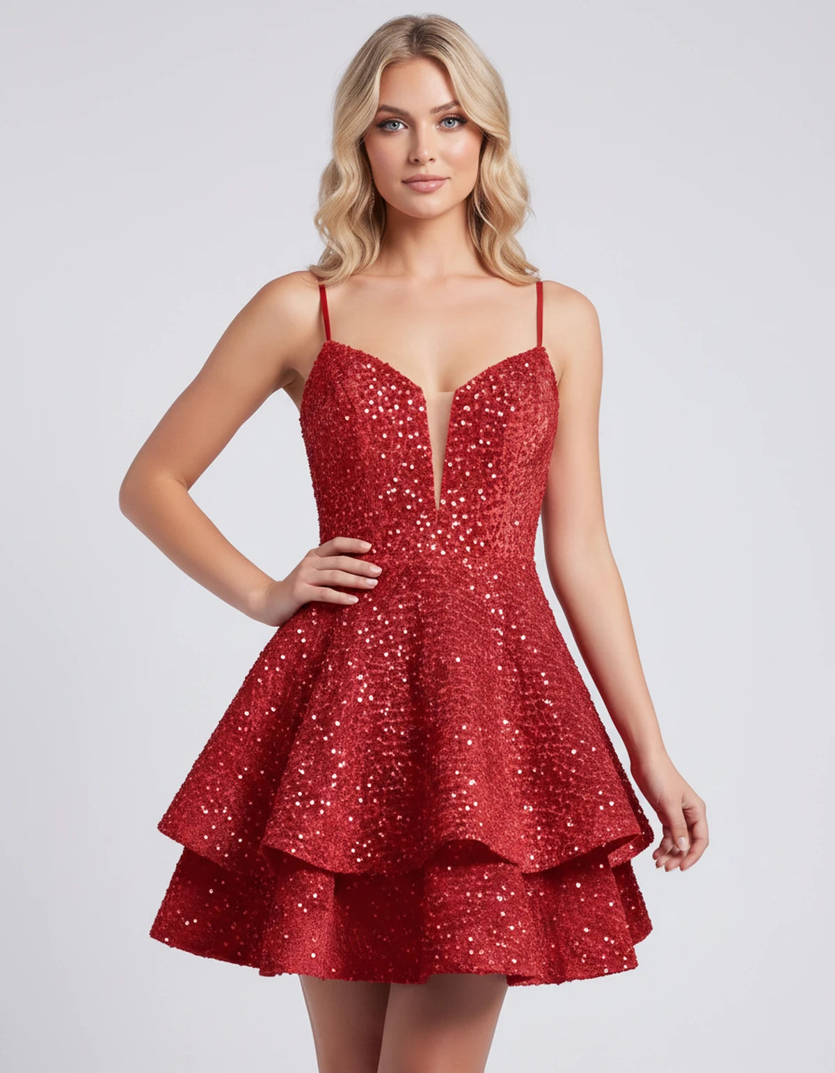 Adriana Mini Dresses — Red | SKU: RB-fbcf41-red-2,RB-fbcf41-red-4,RB-fbcf41-red-6,RB-fbcf41-red-8,RB-fbcf41-red-10,RB-fbcf41-red-12,RB-fbcf41-red-14,RB-fbcf41-red-16,RB-fbcf41-red-16W,RB-fbcf41-red-18W,RB-fbcf41-red-20W,RB-fbcf41-red-22W