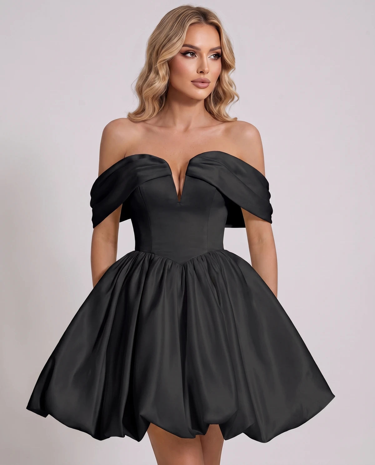 Alcyone Mini Dresses — Black