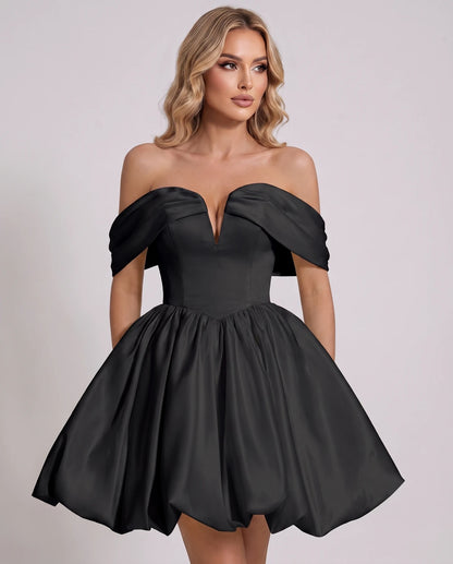 Alcyone Mini Dresses — Black