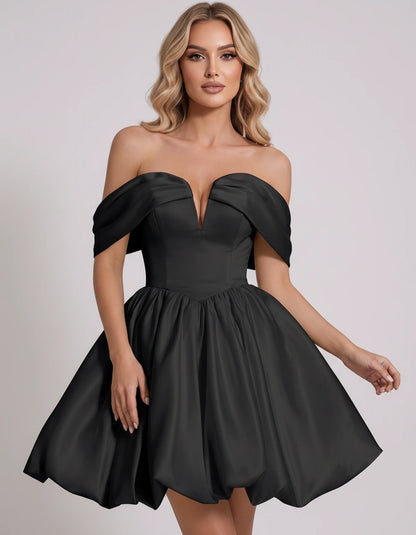 Alcyone Mini Dresses — Black | SKU: RB-0af8b3-black-2,RB-0af8b3-black-4,RB-0af8b3-black-6,RB-0af8b3-black-8,RB-0af8b3-black-10,RB-0af8b3-black-12,RB-0af8b3-black-14,RB-0af8b3-black-16,RB-0af8b3-black-16W,RB-0af8b3-black-18W,RB-0af8b3-black-20W,RB-0af8b3-black-22W