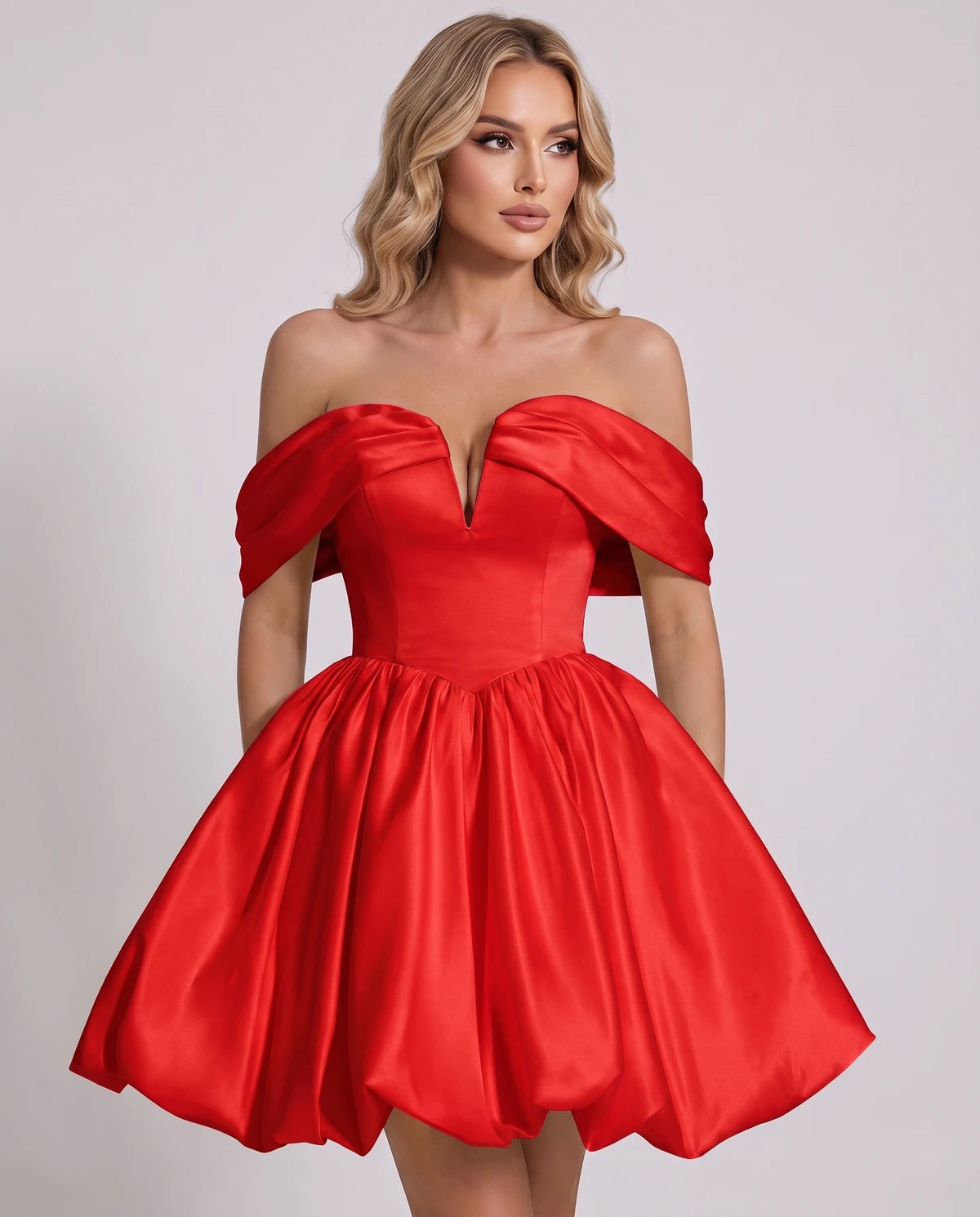 Alcyone Mini Dresses — Red