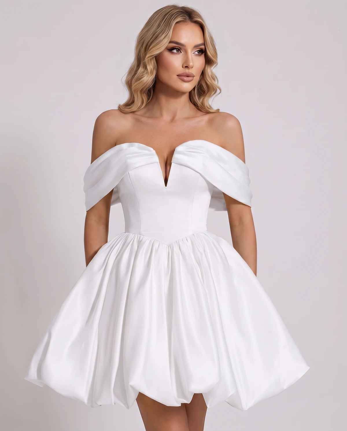 Alcyone Mini Dresses — White