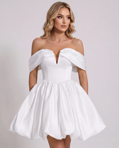 Alcyone Mini Dresses — White
