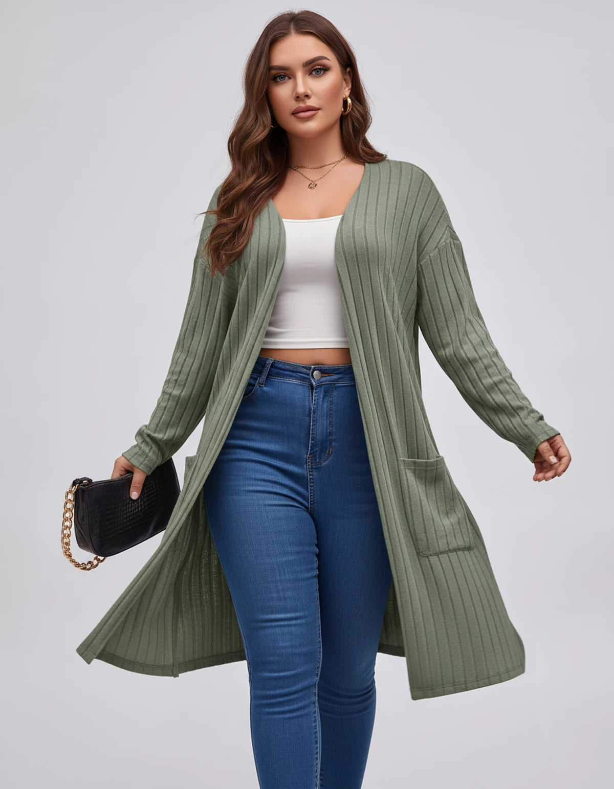 Alenya Sweaters — Military green | SKU: RB-0756d4-milita61-XS,RB-0756d4-milita61-S,RB-0756d4-milita61-M,RB-0756d4-milita61-L,RB-0756d4-milita61-XL,RB-0756d4-milita61-2XL