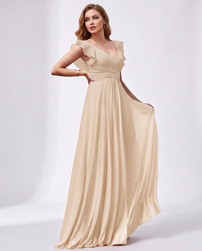 Alessia Maxi Dresses — Champagne