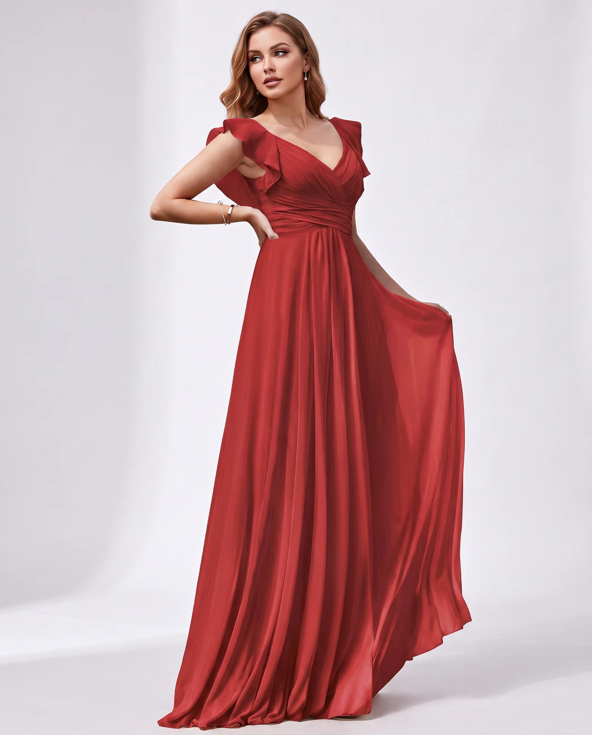 Alessia Maxi Dresses — Red