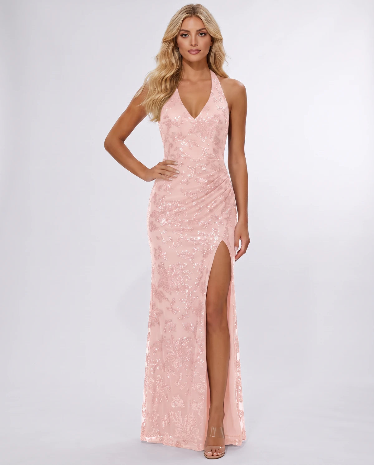 Allegra Maxi Dresses — Blush