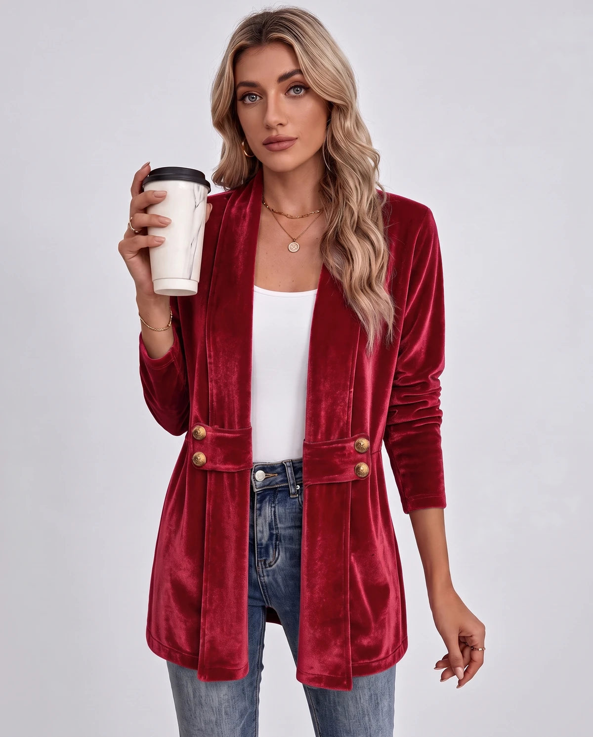 Amarante Blazer — 07 | SKU: RB-845e93-07-XS,RB-845e93-07-S,RB-845e93-07-M,RB-845e93-07-L,RB-845e93-07-XL,RB-845e93-07-2XL