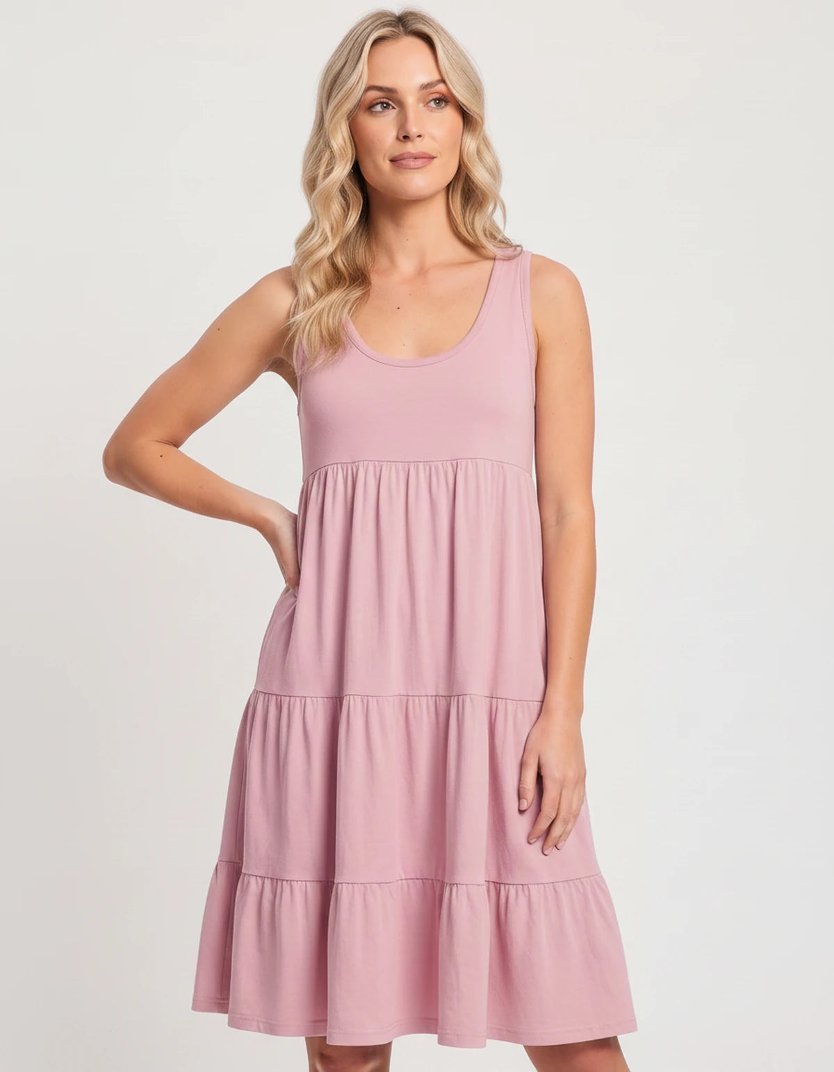 Amarante10 Midi Dresses — 8806-Pink | SKU: RB-d1df1c-8806pink-XS,RB-d1df1c-8806pink-S,RB-d1df1c-8806pink-M,RB-d1df1c-8806pink-L,RB-d1df1c-8806pink-XL,RB-d1df1c-8806pink-2XL