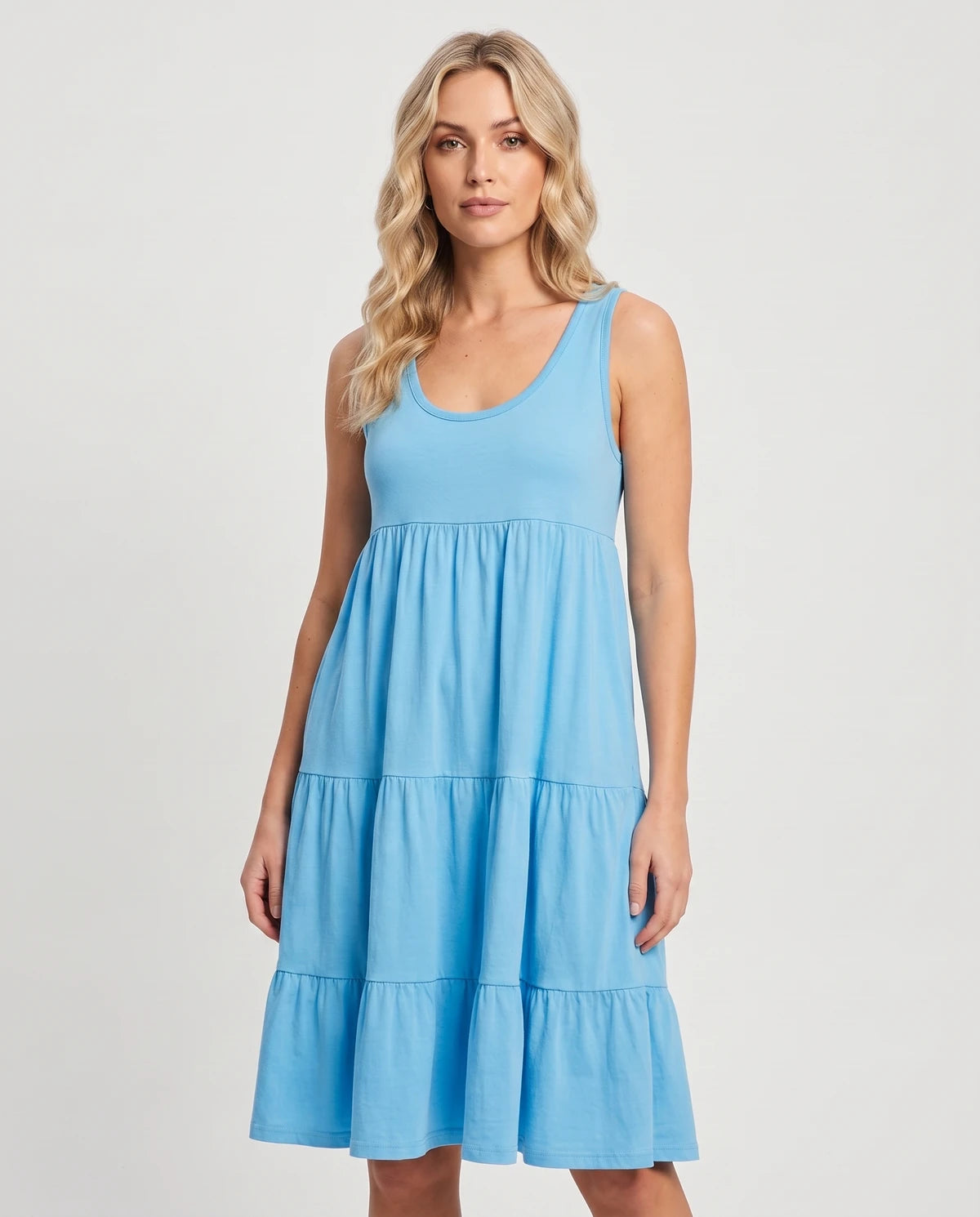 Amarante10 Midi Dresses — 8806-Sky Blue