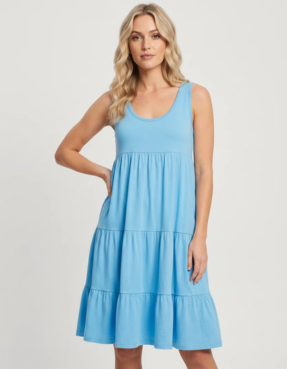 Amarante10 Midi Dresses — 8806-Sky Blue | SKU: RB-d1df1c-8806sk63-XS,RB-d1df1c-8806sk63-S,RB-d1df1c-8806sk63-M,RB-d1df1c-8806sk63-L,RB-d1df1c-8806sk63-XL,RB-d1df1c-8806sk63-2XL