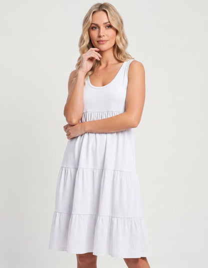 Amarante10 Midi Dresses — 8806-White | SKU: RB-d1df1c-8806whe7-XS,RB-d1df1c-8806whe7-S,RB-d1df1c-8806whe7-M,RB-d1df1c-8806whe7-L,RB-d1df1c-8806whe7-XL,RB-d1df1c-8806whe7-2XL