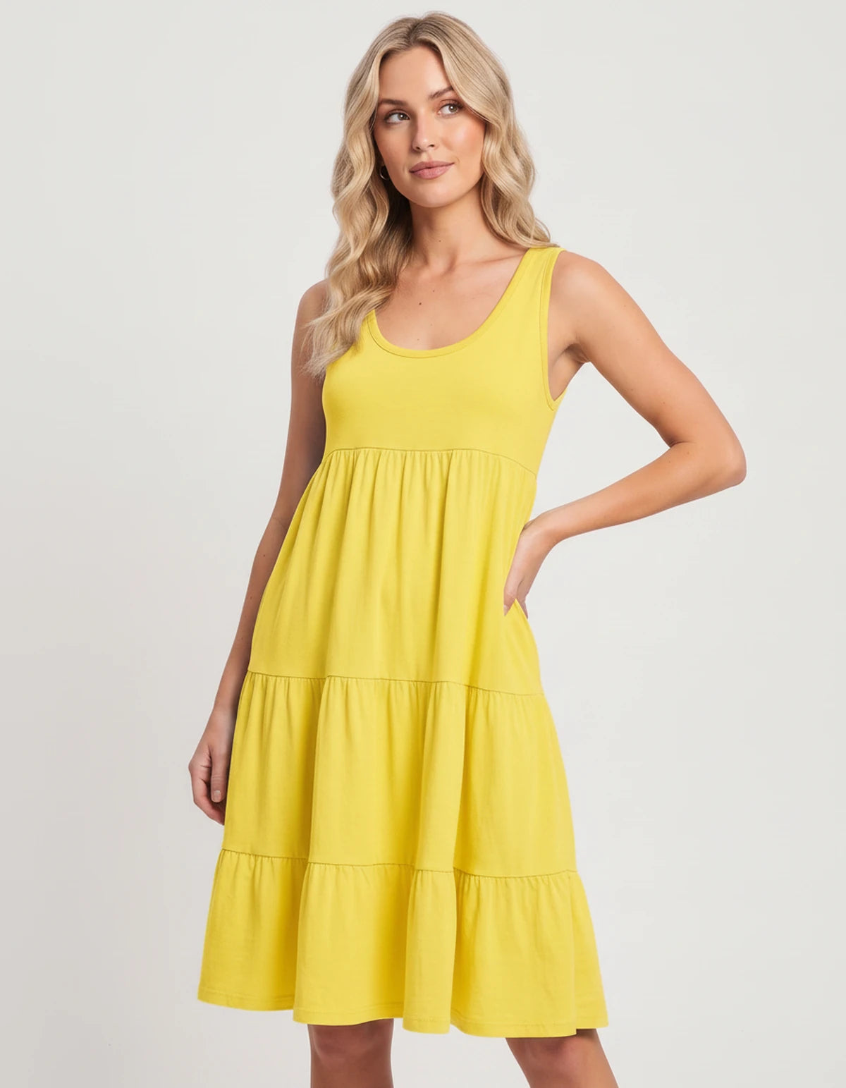 Amarante10 Midi Dresses — 8806-Yellow | SKU: RB-d1df1c-8806ye82-XS,RB-d1df1c-8806ye82-S,RB-d1df1c-8806ye82-M,RB-d1df1c-8806ye82-L,RB-d1df1c-8806ye82-XL,RB-d1df1c-8806ye82-2XL
