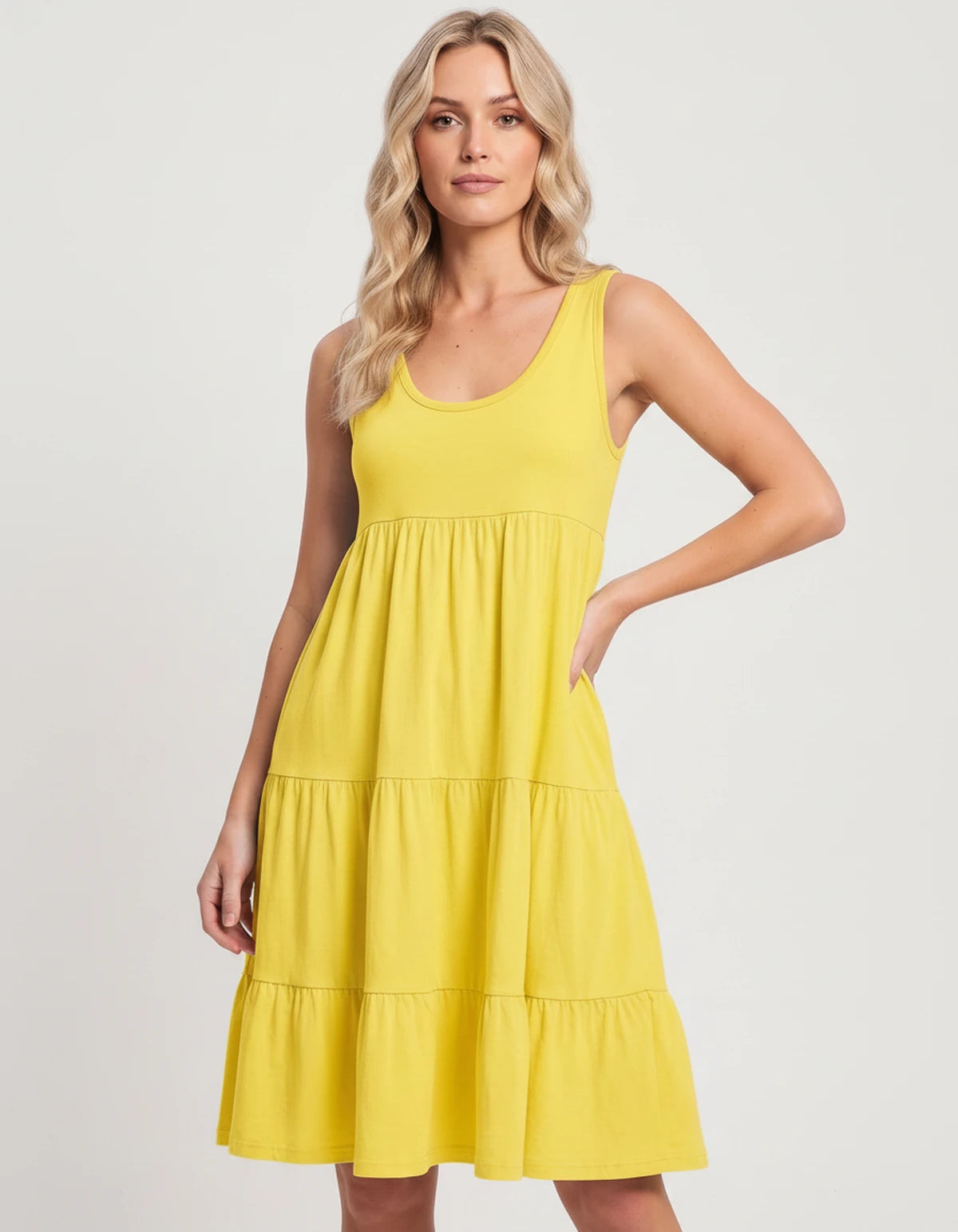 Amarante10 Midi Dresses — 8806-Yellow | SKU: RB-d1df1c-8806ye82-XS,RB-d1df1c-8806ye82-S,RB-d1df1c-8806ye82-M,RB-d1df1c-8806ye82-L,RB-d1df1c-8806ye82-XL,RB-d1df1c-8806ye82-2XL