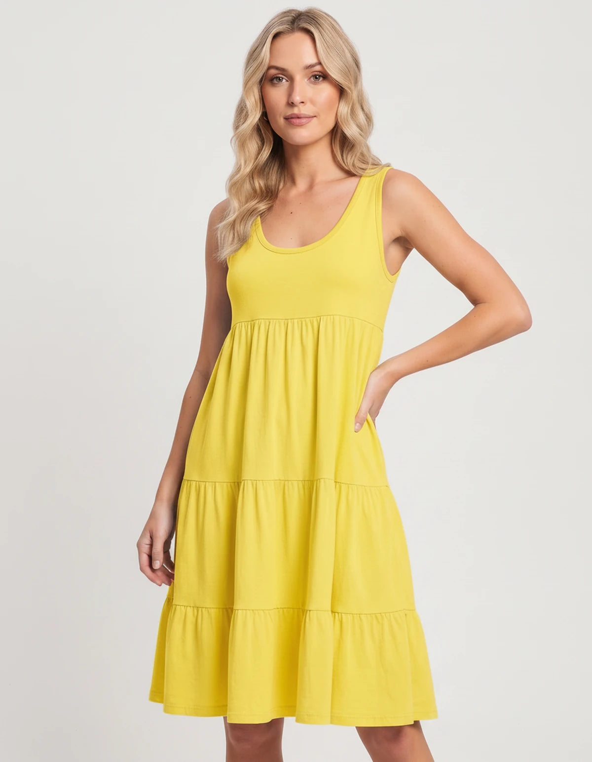 Amarante10 Midi Dresses — 8806-Yellow | SKU: RB-d1df1c-8806ye82-XS,RB-d1df1c-8806ye82-S,RB-d1df1c-8806ye82-M,RB-d1df1c-8806ye82-L,RB-d1df1c-8806ye82-XL,RB-d1df1c-8806ye82-2XL