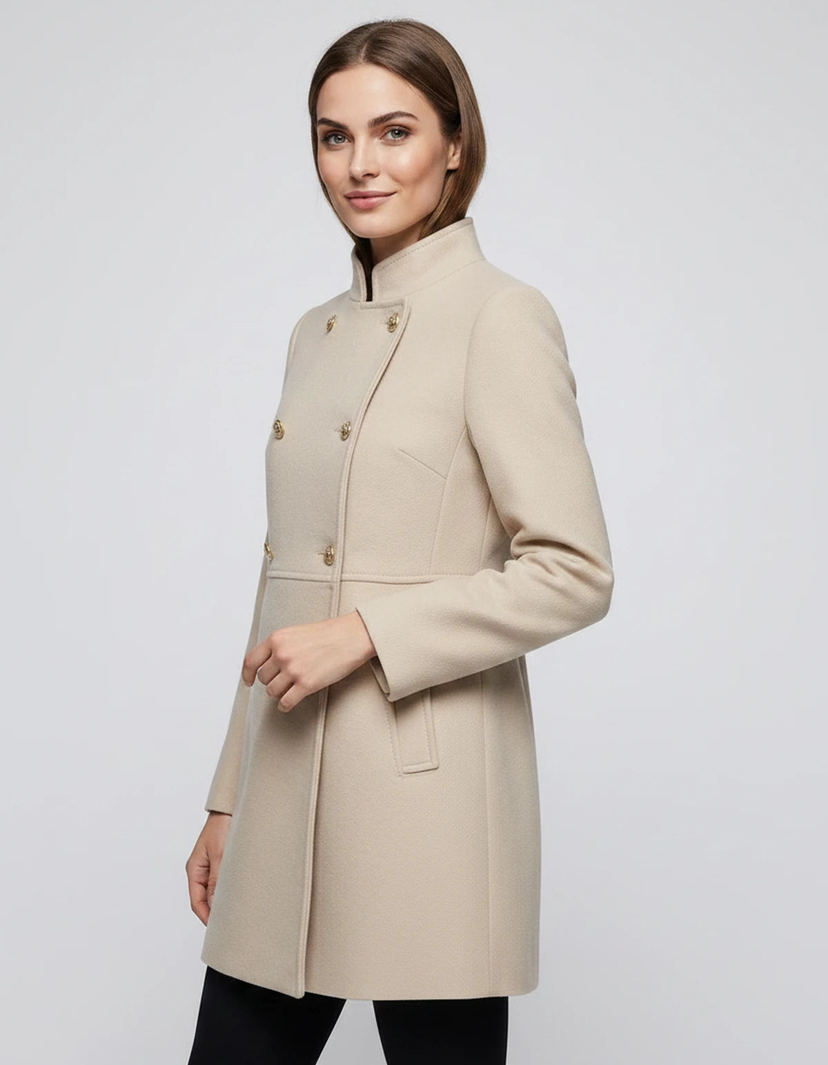 Amarante11 Jackets — Beige | SKU: RB-297be6-beige-XS,RB-297be6-beige-S,RB-297be6-beige-M,RB-297be6-beige-L