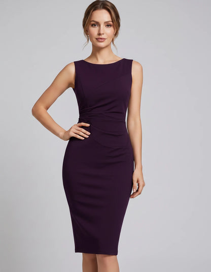 Amarante2 Midi Dresses — Purple | SKU: RB-19bca5-purple-XS,RB-19bca5-purple-S,RB-19bca5-purple-M,RB-19bca5-purple-L,RB-19bca5-purple-XL,RB-19bca5-purple-2XL