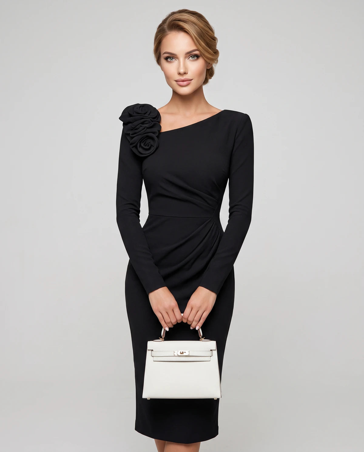Amarante6 Midi Dresses — Black