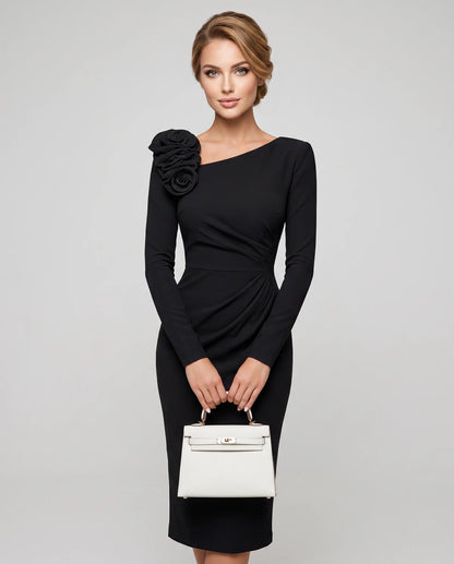 Amarante6 Midi Dresses — Black