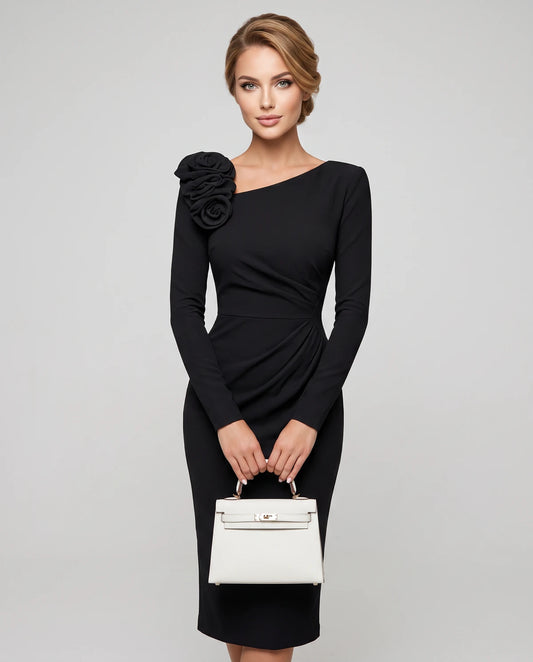 Amarante6 Midi Dresses — Black