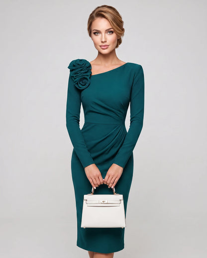 Amarante6 Midi Dresses — Peacock