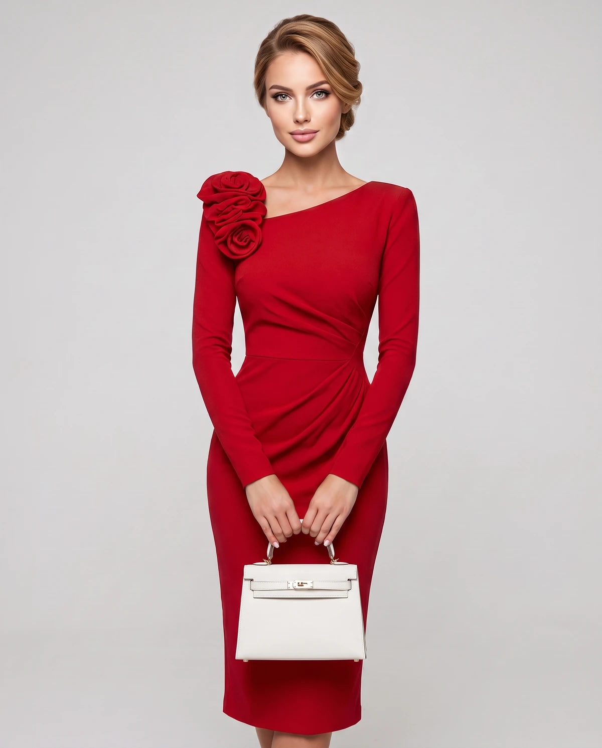 Amarante6 Midi Dresses — Red