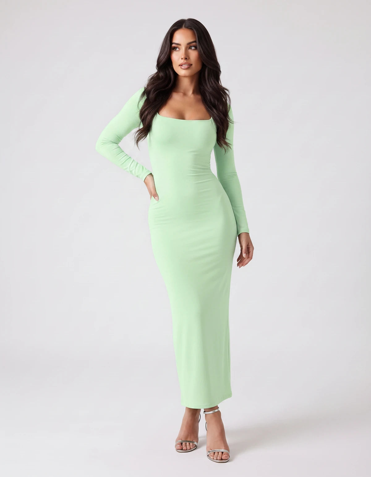 Amarante8 Midi Dresses — Mint | SKU: RB-bea5d4-mint-XS,RB-bea5d4-mint-S,RB-bea5d4-mint-M,RB-bea5d4-mint-L,RB-bea5d4-mint-XL
