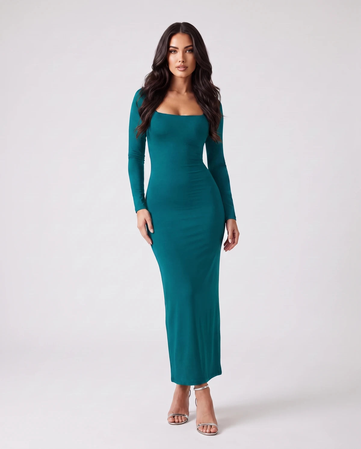 Amarante8 Midi Dresses — Peacock