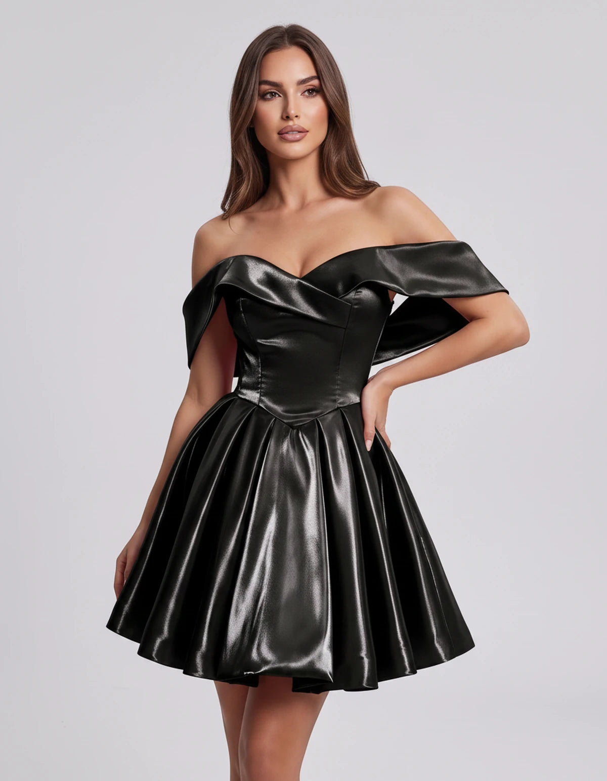 Amaranteelle Mini Dresses — Black | SKU: RB-28ce3f-black-XS,RB-28ce3f-black-S,RB-28ce3f-black-M,RB-28ce3f-black-L,RB-28ce3f-black-XL,RB-28ce3f-black-2XL